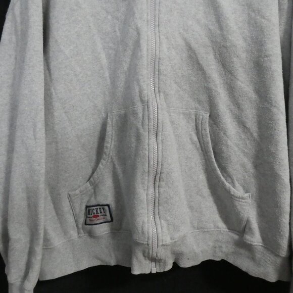 DISNEY STORE | XXL | Grey Zip-Up Hoodie | Embroidered Mickey Mouse Motif - Picture 10 of 16